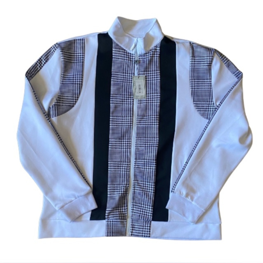 Stacy Adams Milano Men’s White Black Dress Shirt 3XL